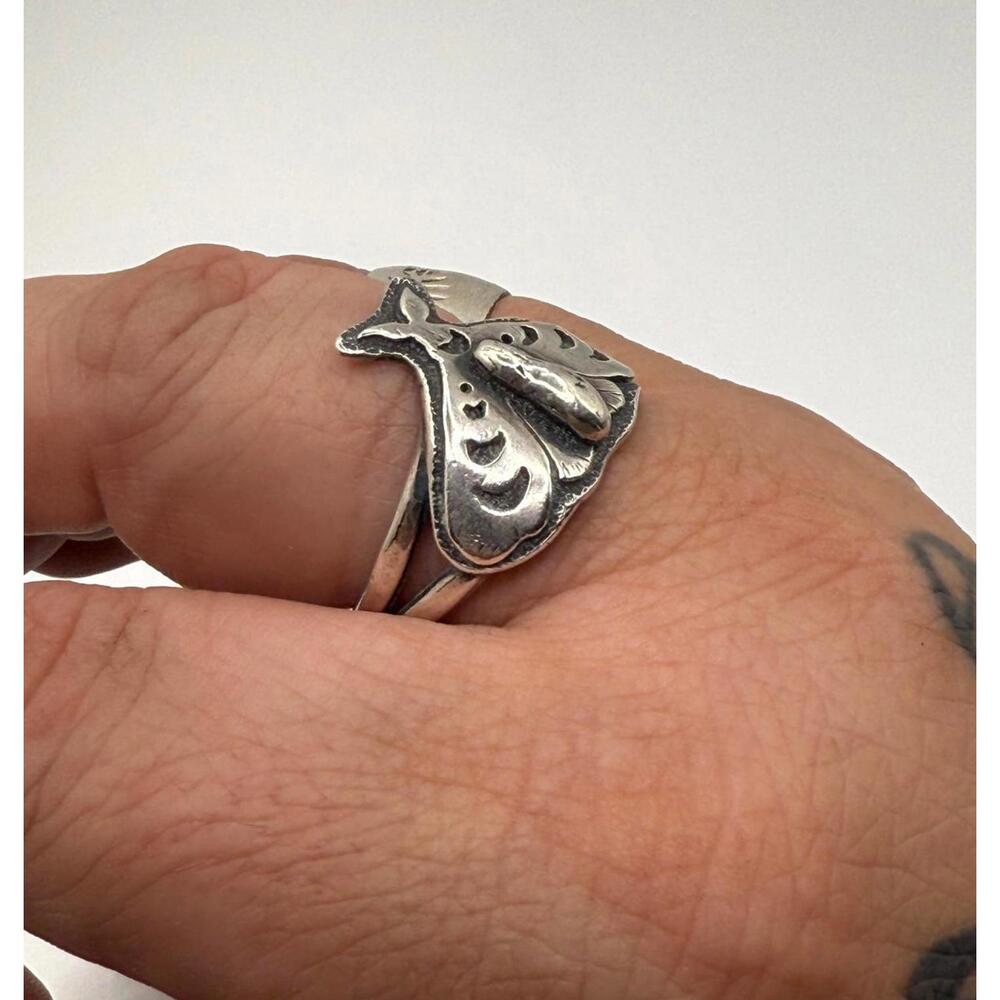 Sterling Silver Moth Ring